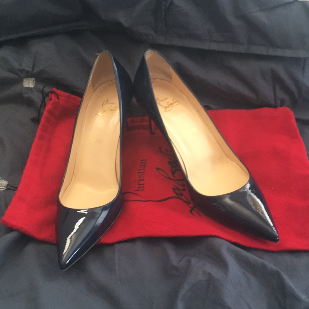 Christian Louboutin (Decollete 70) patent pumps
